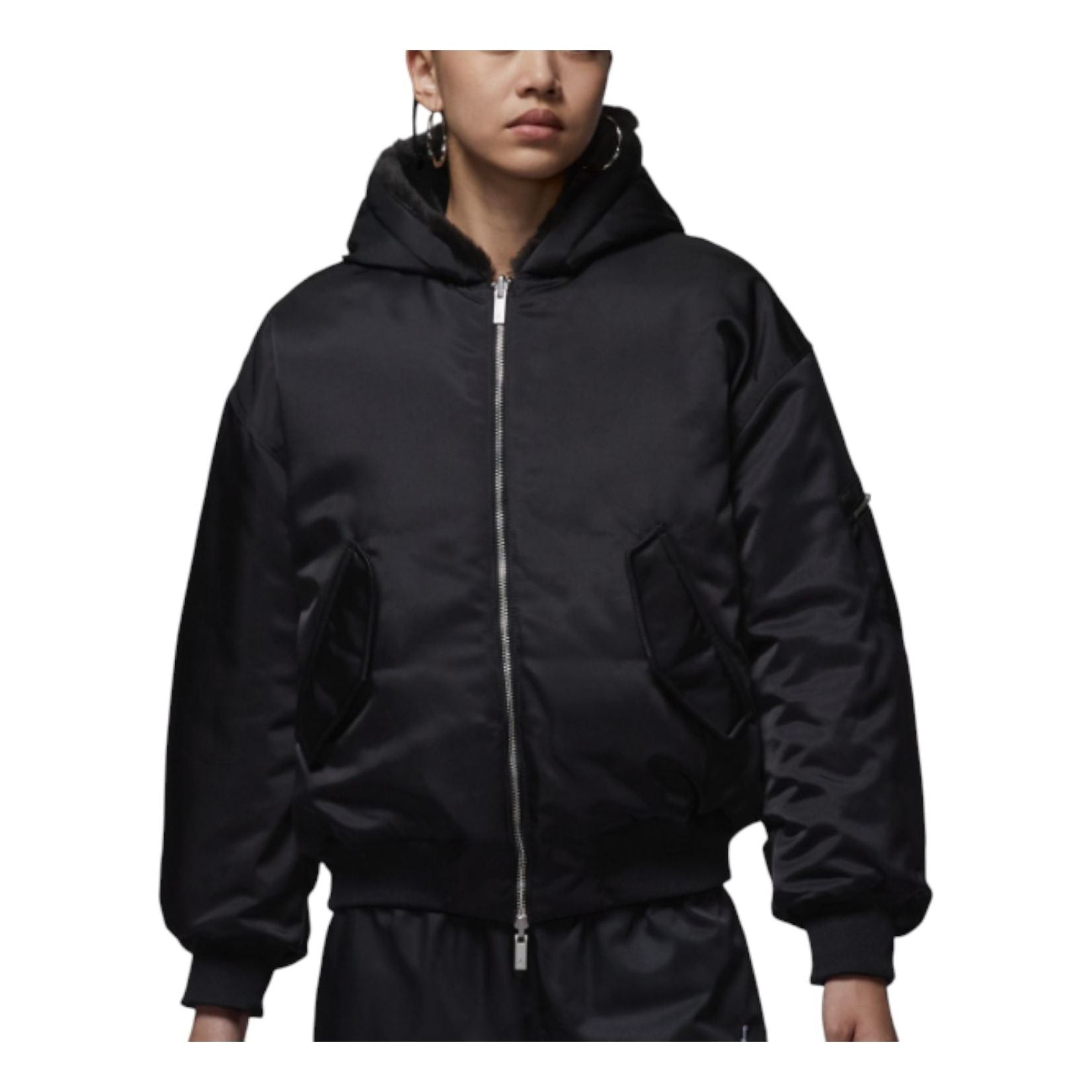 Куртка (WMNS) Air Jordan Renegade Flight Therma-Fit Reversible Jacket 'Black'
Куртка (WMNS) Air Jordan Renegade Flight Therma-Fit Reversible Jacket 'Black'