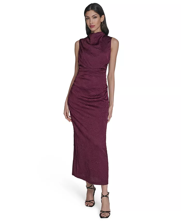 Женское платье-футляр с воротником-хомут, плиссированной талией и оригинальным вязаным узором Vince Camuto, фиолетовый
Женское платье-футляр с воротником-хомут, плиссированной талией и оригинальным вязаным узором Vince Camuto, фиолетовый