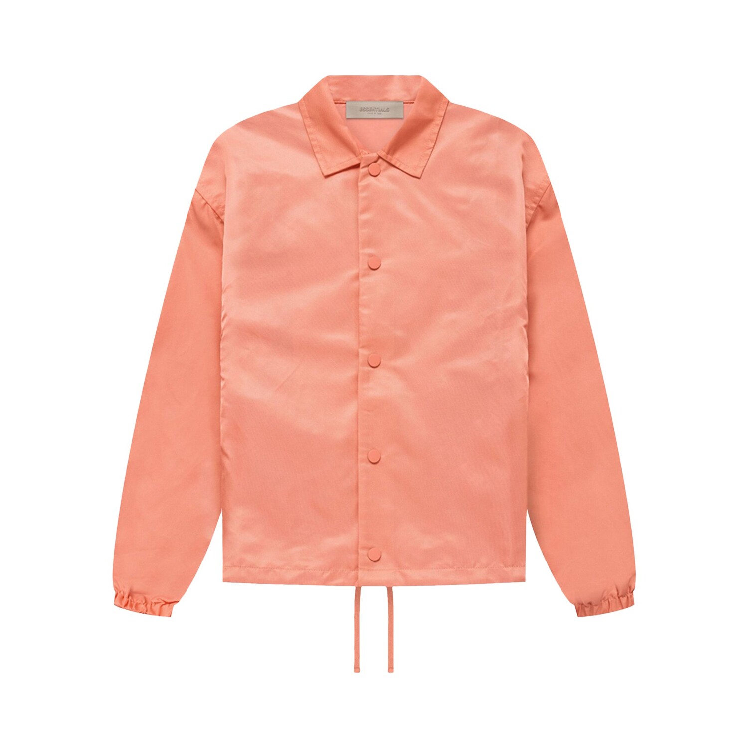 Детская нейлоновая спортивная куртка Fear of God Essentials, цвет Коралл 
Детская нейлоновая спортивная куртка Fear of God Essentials, цвет Коралл