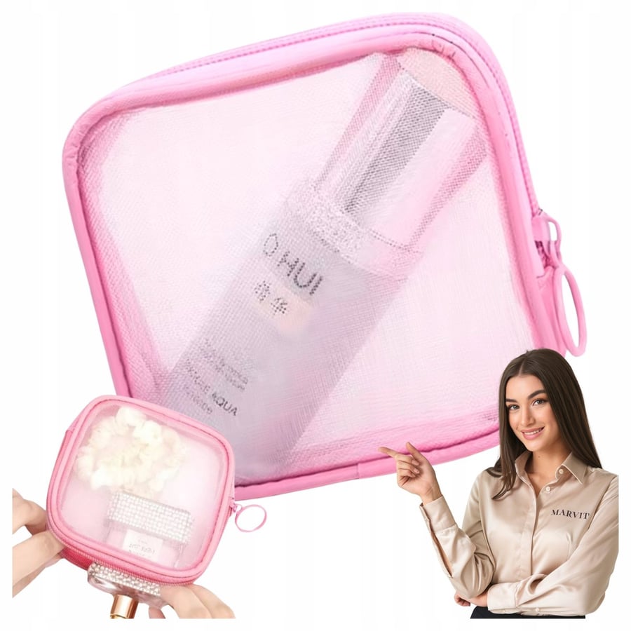 Прозрачная дорожная косметичка для жидкостей в самолет розовая Items4now
Прозрачная дорожная косметичка для жидкостей в самолет розовая Items4now