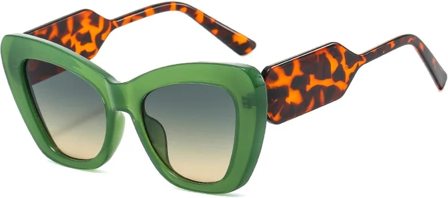 Популярные модные солнцезащитные очки большого размера «кошачий глаз» для женщин и мужчин с защитой от УФ-излучения UV400, с градиентным переходом цвета HHZZYVY, Green Green Yellow
Популярные модные солнцезащитные очки большого размера «кошачий глаз» для женщин и мужчин с защитой от УФ-излучения UV400, с градиентным переходом цвета HHZZYVY, Green Green Yellow