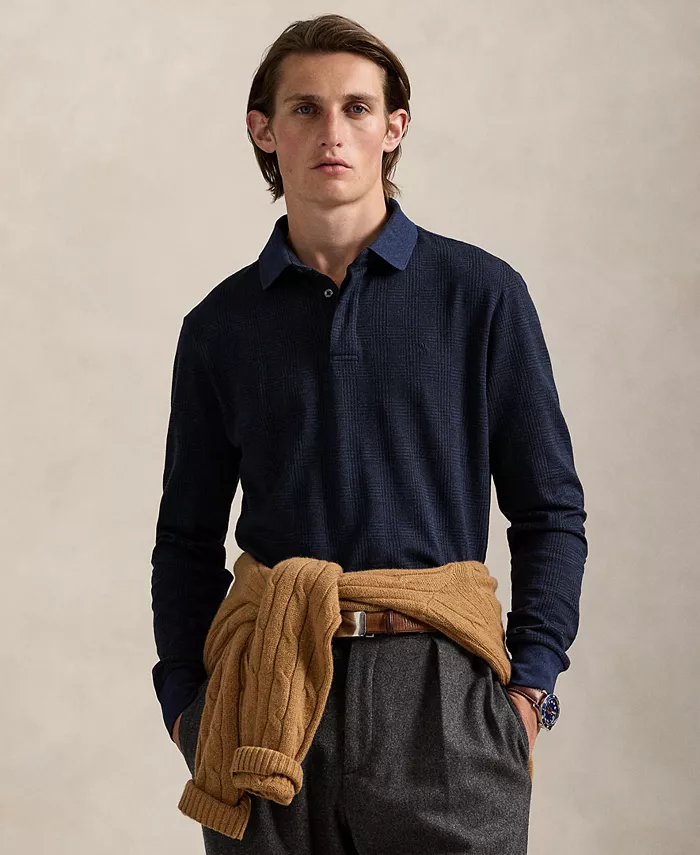 Мужская классическая поло из джерси в клетку глен Polo Ralph Lauren, синий
Мужская классическая поло из джерси в клетку глен Polo Ralph Lauren, синий