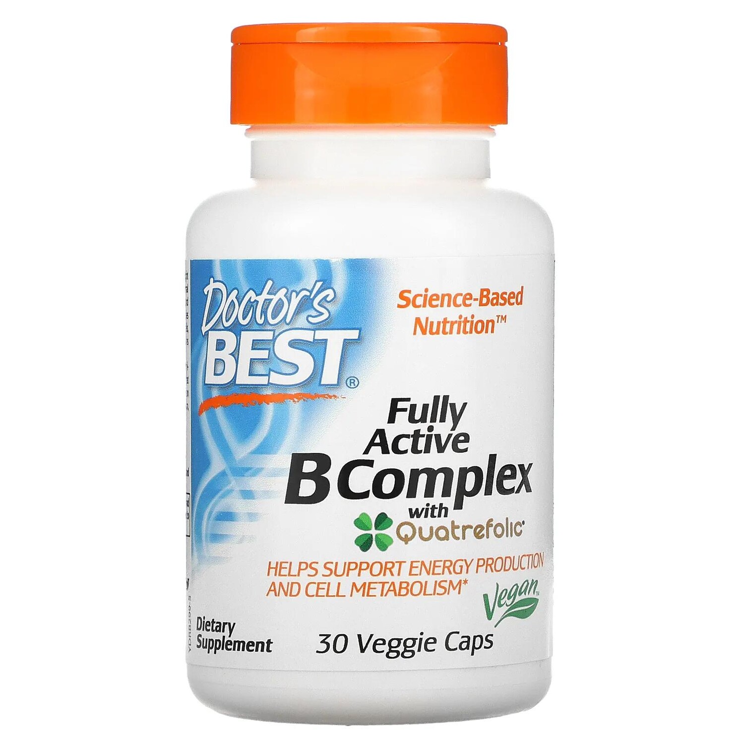 Doctor's Best Fully Active B Complex with Quatrefolic 30 Veggie Caps
Doctor's Best Fully Active B Complex with Quatrefolic 30 Veggie Caps