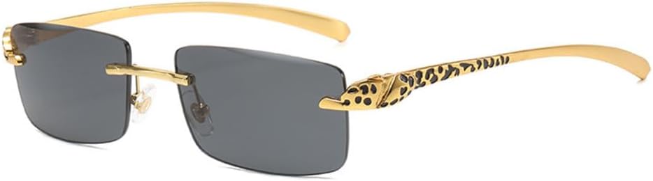 Квадратные солнцезащитные очки без оправы для женщин и мужчин, модные солнцезащитные очки с леопардовым принтом, винтажные панк-очки, металлические очки для женщин MTZJH, Gold Black
Квадратные солнцезащитные очки без оправы для женщин и мужчин, модные солнцезащитные очки с леопардовым принтом, винтажные панк-очки, металлические очки для женщин MTZJH, Gold Black