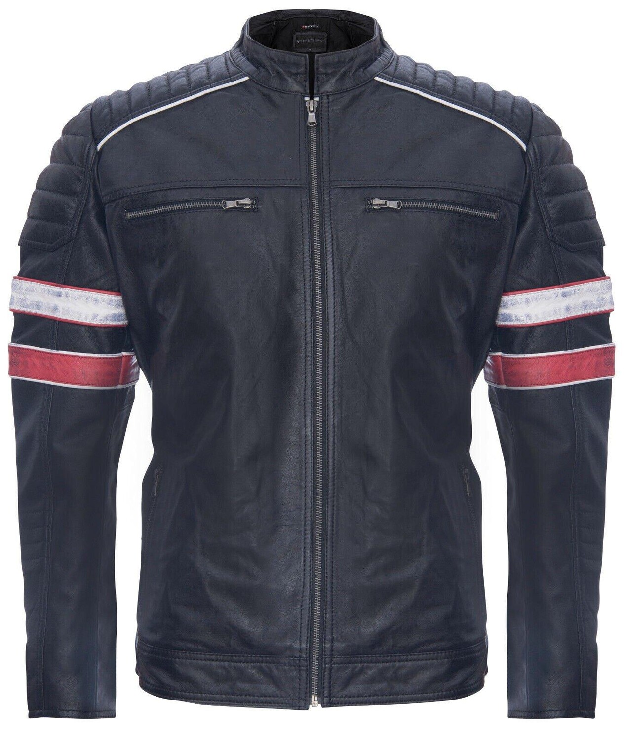 Стеганая кожаная гоночная куртка-Мадрид Infinity Leather, черный
Стеганая кожаная гоночная куртка-Мадрид Infinity Leather, черный