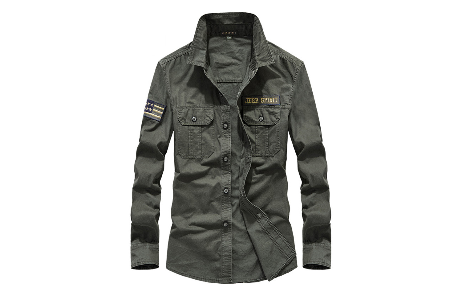 Рубашка унисекс JEEP SPIRIT, зеленый
Рубашка унисекс JEEP SPIRIT, зеленый