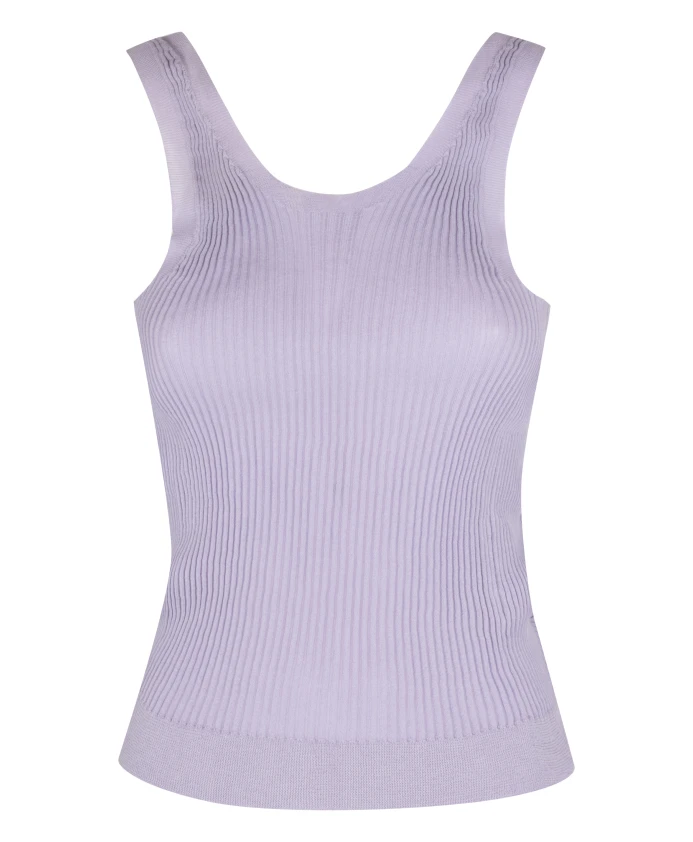 Вязаный топ в рубчик Cecilie Bahnsen, фиолетовый
Вязаный топ в рубчик Cecilie Bahnsen, фиолетовый
