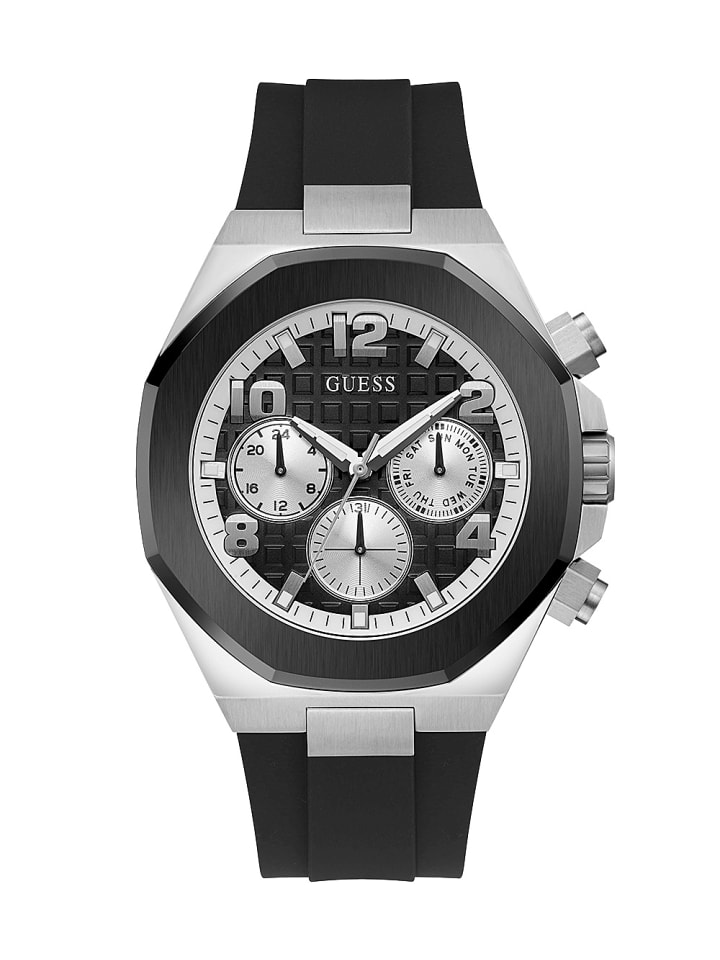 Guess Мужские аналоговые часы черного цвета
Guess Мужские аналоговые часы черного цвета