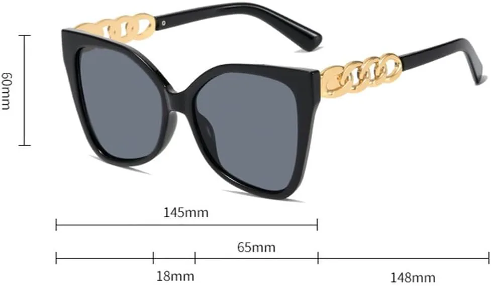 Винтажные солнцезащитные очки «кошачий глаз» для женщин, градиентная оправа, роскошные солнцезащитные очки с защитой от УФ-излучения UV400 TKKTLLT, Black
Винтажные солнцезащитные очки «кошачий глаз» для женщин, градиентная оправа, роскошные солнцезащитные очки с защитой от УФ-излучения UV400 TKKTLLT, Black