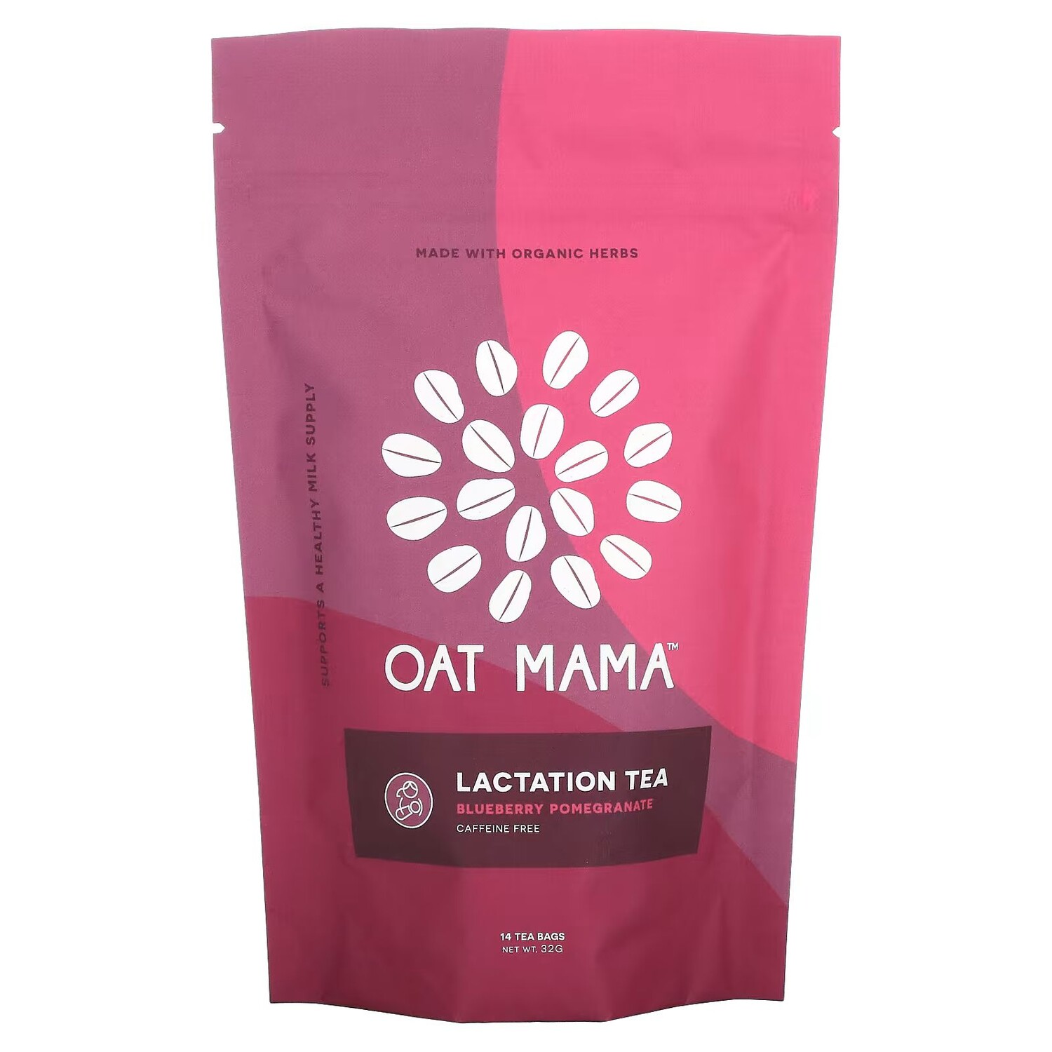 Чай для лактации, черника, гранат, без кофеина, 14 чайных пакетиков, 32 г Oat Mama
Чай для лактации, черника, гранат, без кофеина, 14 чайных пакетиков, 32 г Oat Mama