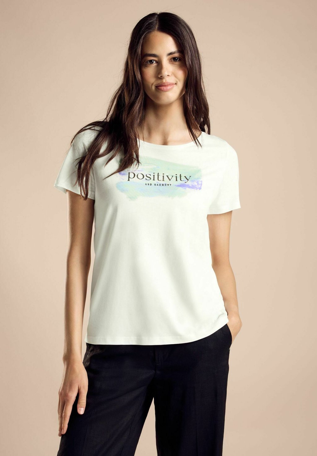 Рубашка с принтом Street One, кремовый
Рубашка с принтом Street One, кремовый