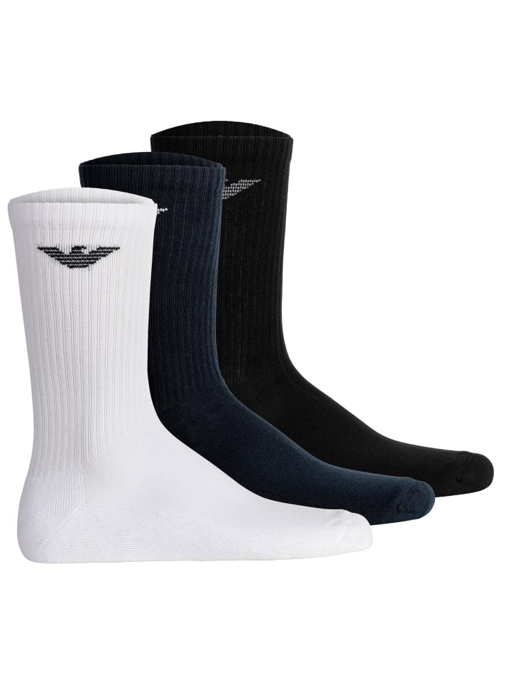 Носки Emporio Armani, белый/черный/синий
Носки Emporio Armani, белый/черный/синий