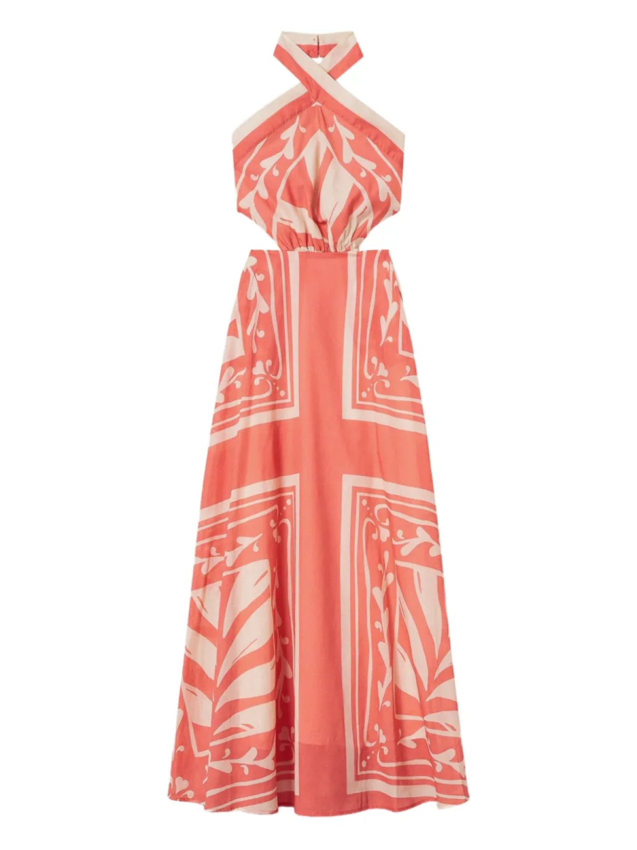Платье макси с принтом и вырезом халтер от TWINSET, оранжевый
Платье макси с принтом и вырезом халтер от TWINSET, оранжевый