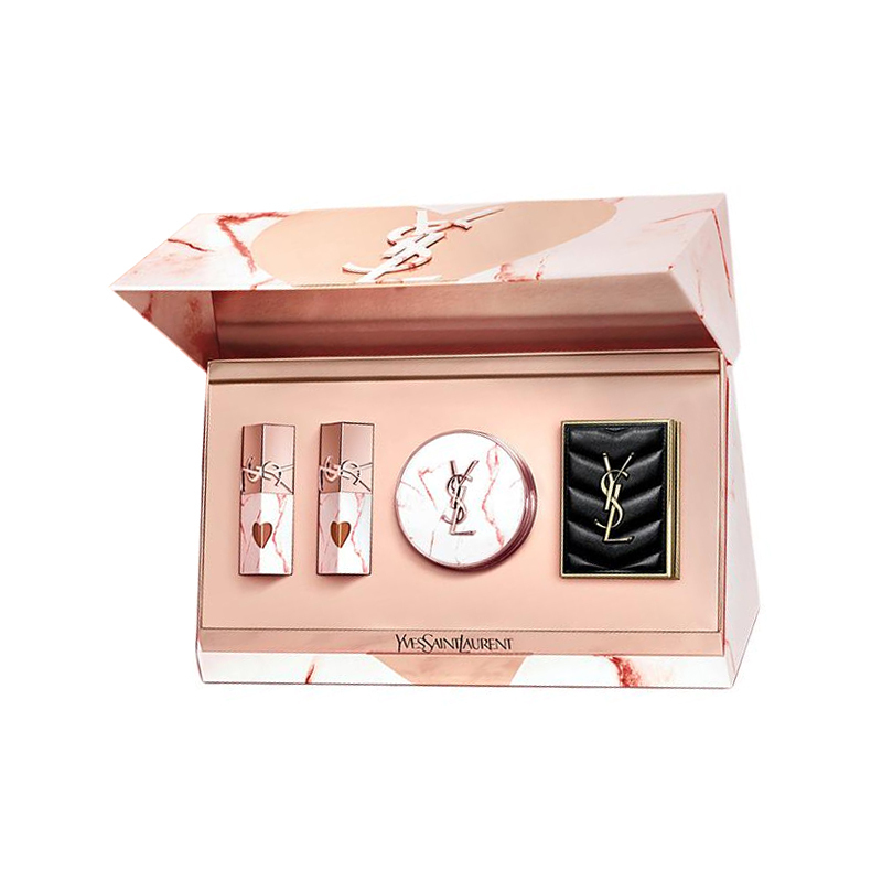 SAINT LAURENT Набор для макияжа Qixi Festival Pink Gold Stone Box из четырех предметов для легкого нанесения тона
SAINT LAURENT Набор для макияжа Qixi Festival Pink Gold Stone Box из четырех предметов для легкого нанесения тона