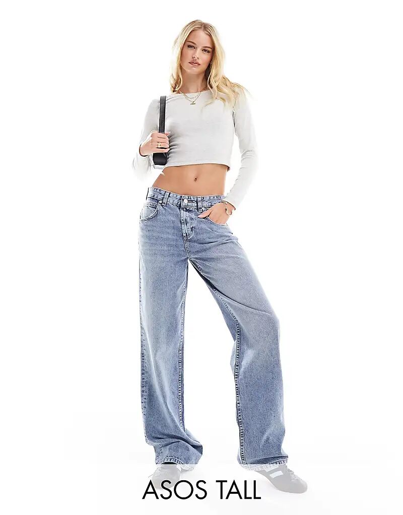 Джинсы-мешковатые ASOS DESIGN Tall с низкой посадкой, средне-синего цвета
Джинсы-мешковатые ASOS DESIGN Tall с низкой посадкой, средне-синего цвета