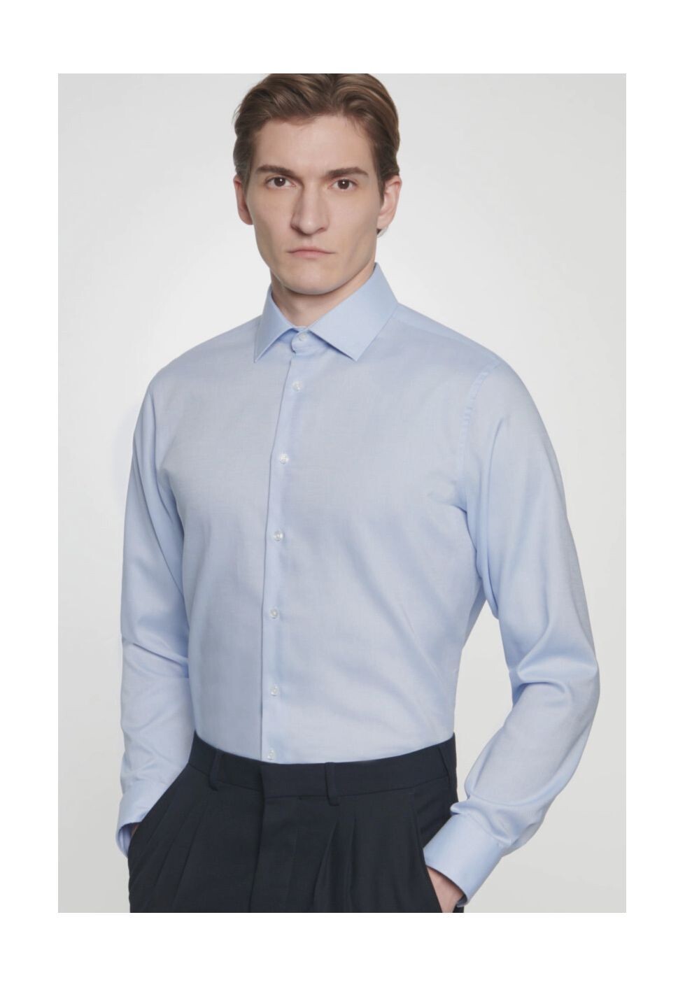 Деловая рубашка, воротник Кент, приталенный крой, мужская seidensticker, цвет Mittelblau
Деловая рубашка, воротник Кент, приталенный крой, мужская seidensticker, цвет Mittelblau