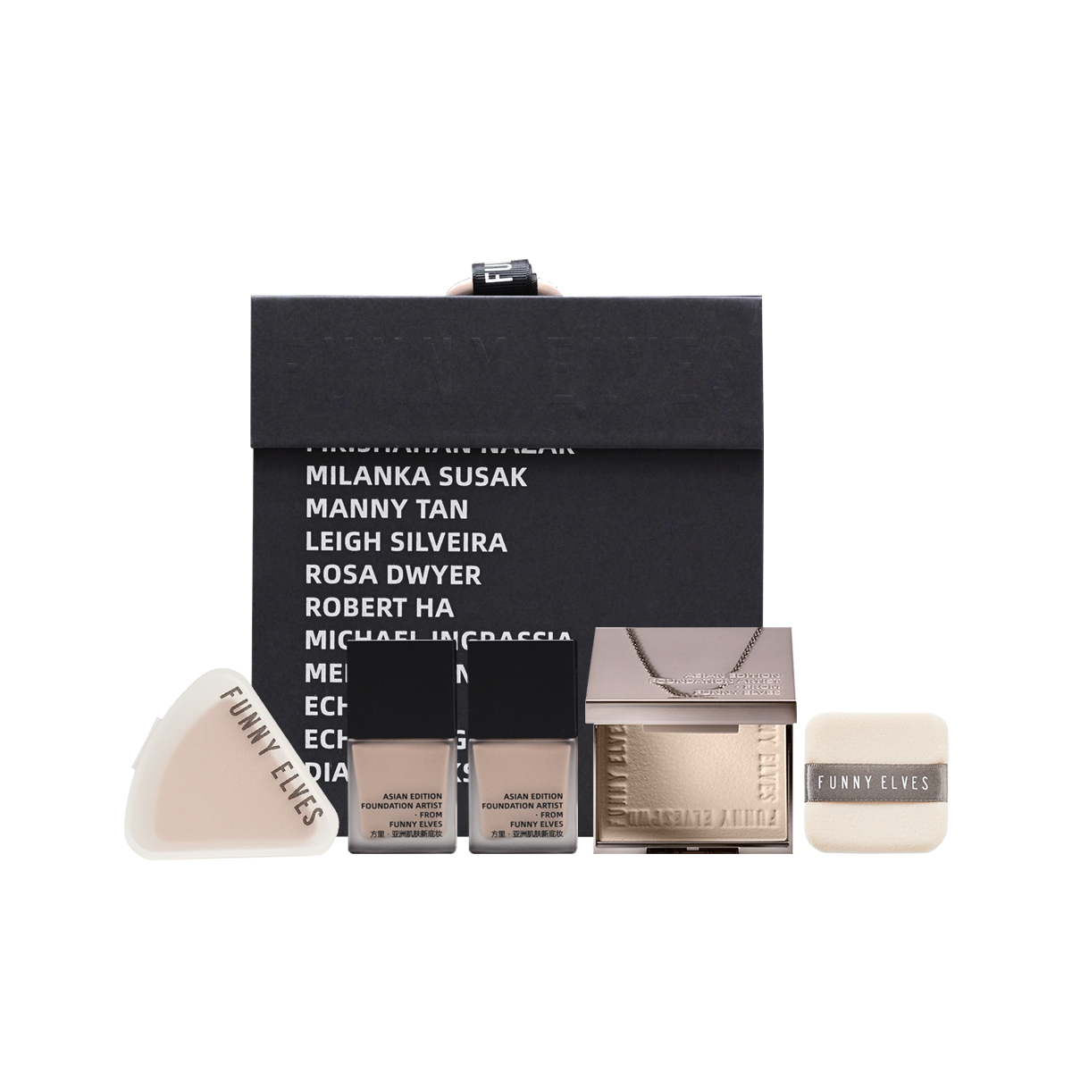 Увлажняющая жидкая и порошковая тональная основа для контроля жирного блеска натуральное стойкое выравнивающее закрепление FUNNY ELVES
Увлажняющая жидкая и порошковая тональная основа для контроля жирного блеска натуральное стойкое выравнивающее закрепление FUNNY ELVES