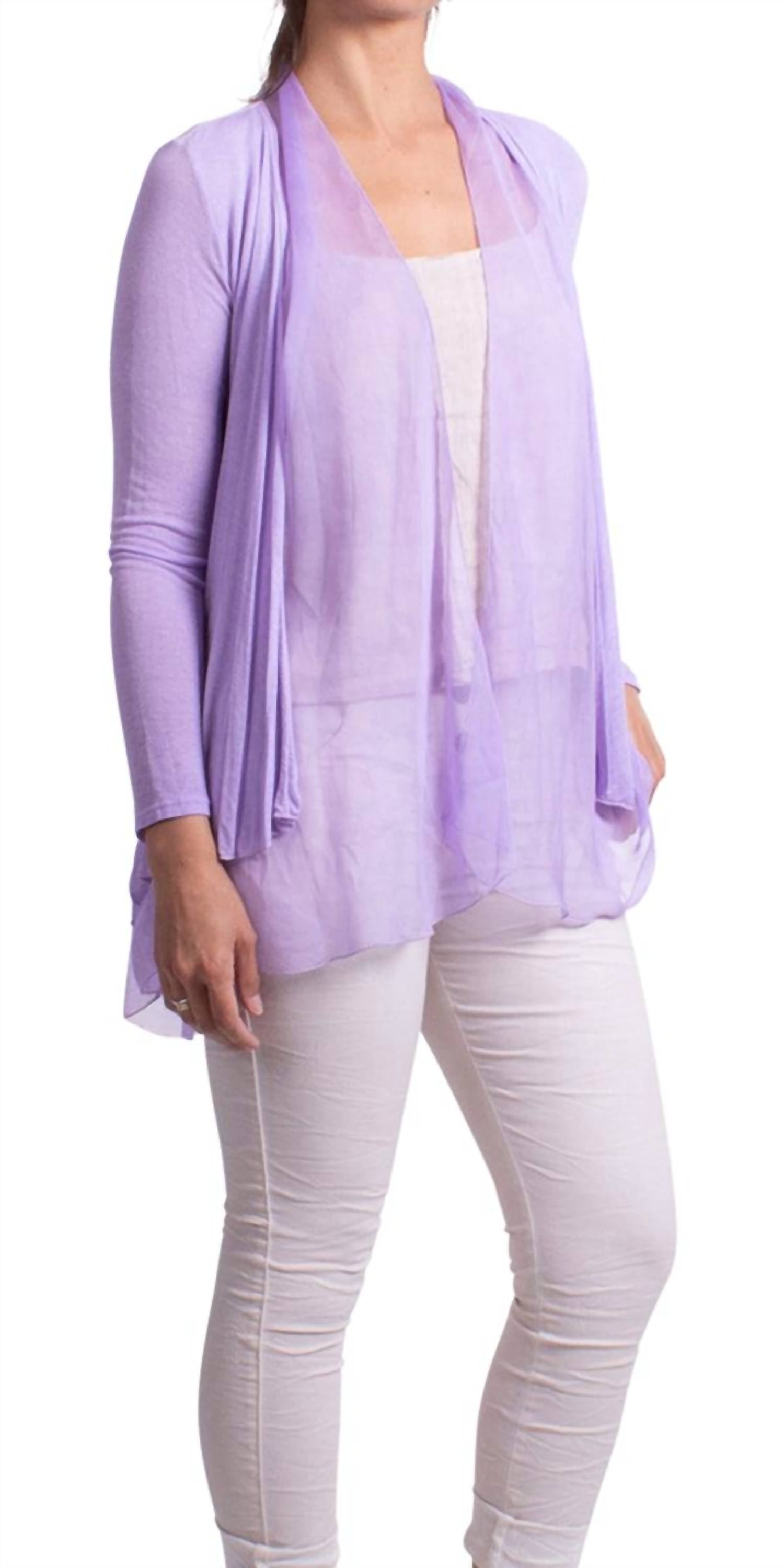 Кардиган Pia с открытым передом в лавандовом цвете Gigi Moda, лавандовый
Кардиган Pia с открытым передом в лавандовом цвете Gigi Moda, лавандовый