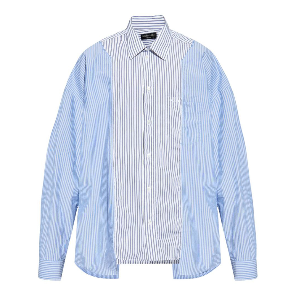 Полосатая Рубашка с Длинными Рукавами Balenciaga, Синяя
Полосатая Рубашка с Длинными Рукавами Balenciaga, Синяя