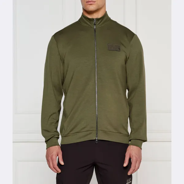 Толстовка узкого кроя Ea7, зеленый 
Толстовка узкого кроя Ea7, зеленый