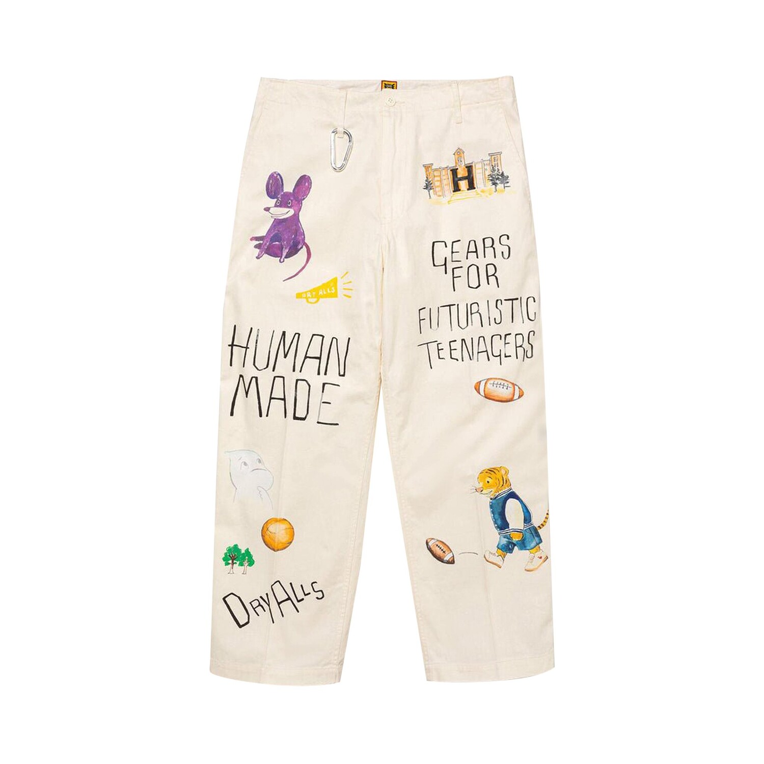 Брюки-чиносы с принтом, сделанные человеком, Белые
Брюки-чиносы с принтом, сделанные человеком, Белые