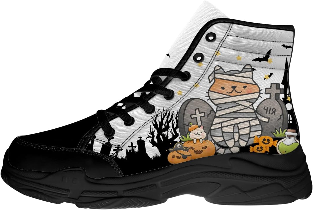 Высокие кеды на Хэллоуин для женщин и мужчин, на шнуровке, на платформе, подарки для нее и для него Generic, белый
Высокие кеды на Хэллоуин для женщин и мужчин, на шнуровке, на платформе, подарки для нее и для него Generic, белый