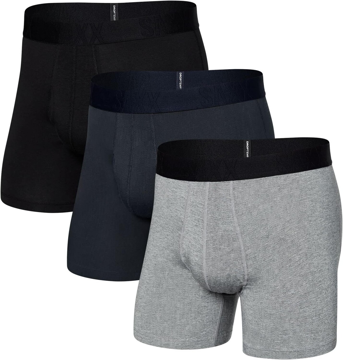 Хлопковые трусы-боксеры Droptemp Cooling, 3 шт. SAXX UNDERWEAR, цвет Dark Grey Heather/Dark Ink/Black
Хлопковые трусы-боксеры Droptemp Cooling, 3 шт. SAXX UNDERWEAR, цвет Dark Grey Heather/Dark Ink/Black