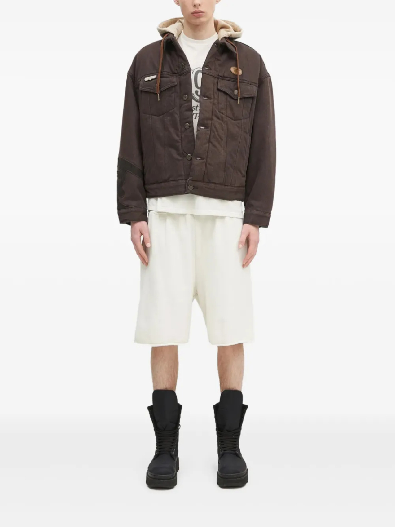 Джинсовая куртка с аппликацией AAPE BY *A BATHING APE, коричневый
Джинсовая куртка с аппликацией AAPE BY *A BATHING APE, коричневый