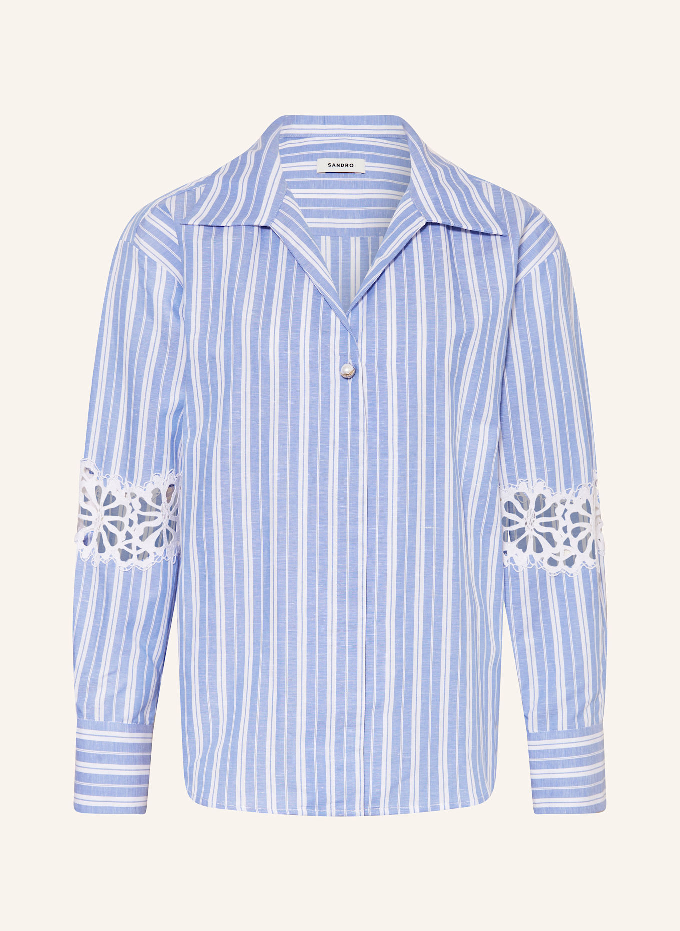 Блузка-Рубашка с льном Sandro, мультиколор
Блузка-Рубашка с льном Sandro, мультиколор