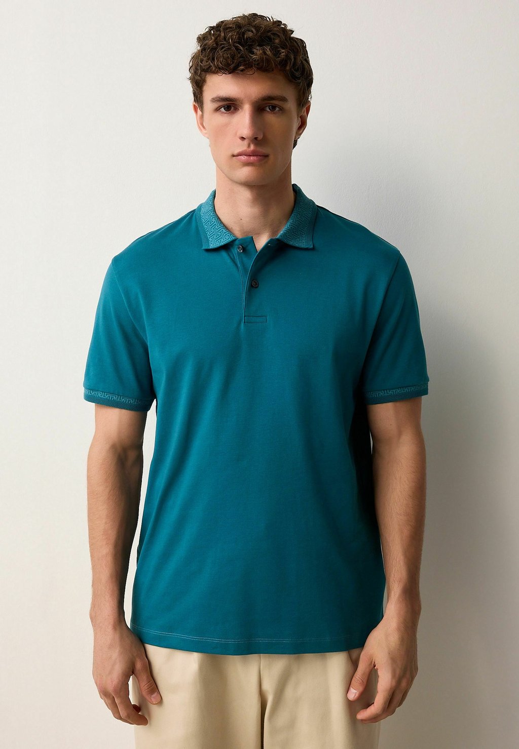 Поло SMART Next, сине-зеленый 
Поло SMART Next, сине-зеленый