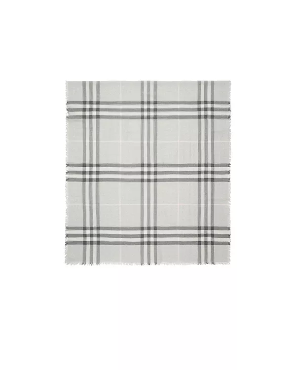 Широкий клетчатый шерстяной шарф Burberry, серый
Широкий клетчатый шерстяной шарф Burberry, серый