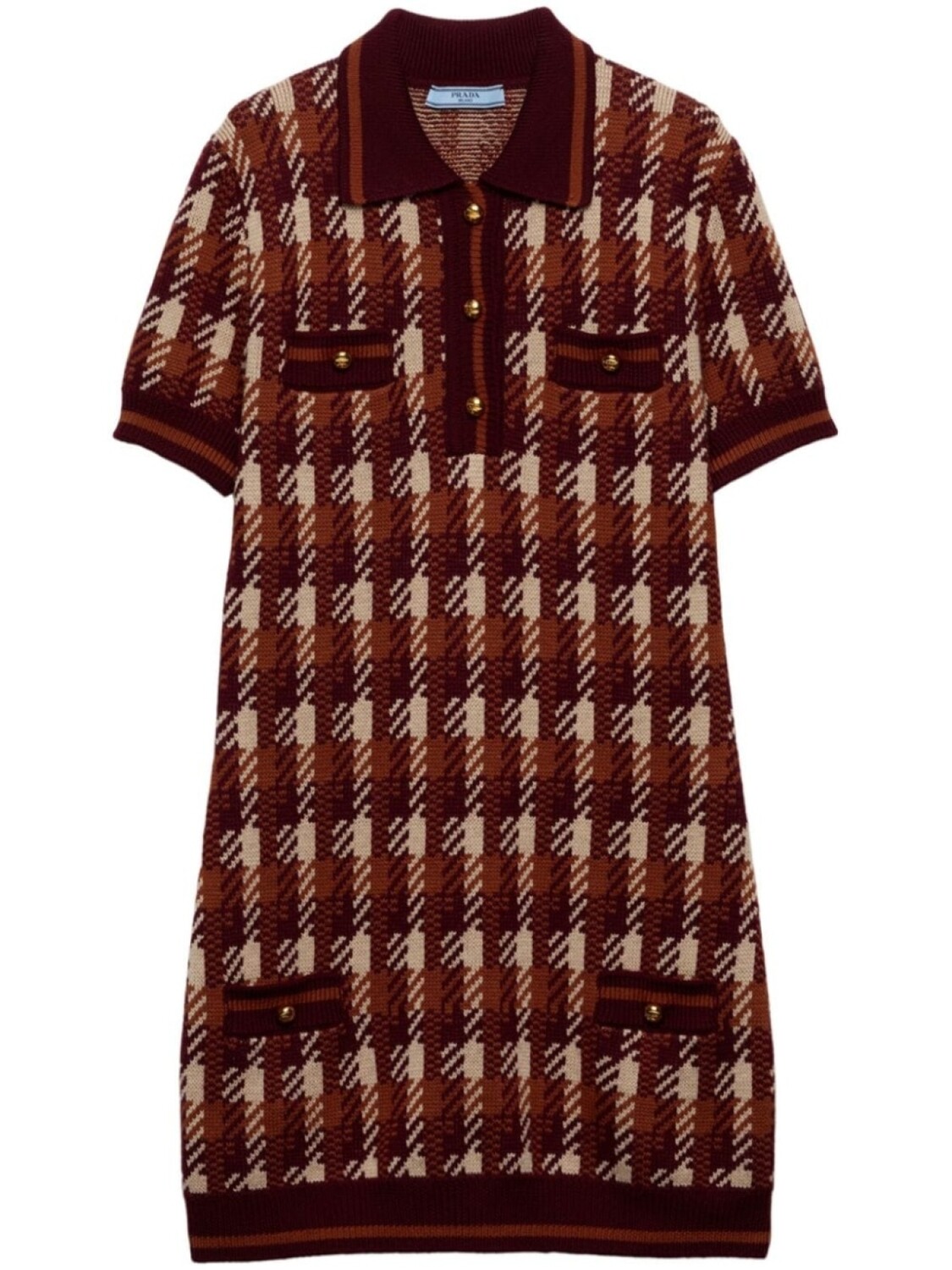 Prada мини-платье из шерстяной вязки, красный 
Prada мини-платье из шерстяной вязки, красный