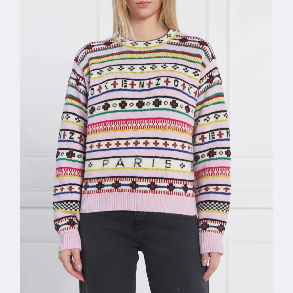 Шерстяной свитер обычного кроя Kenzo, розовый
Шерстяной свитер обычного кроя Kenzo, розовый