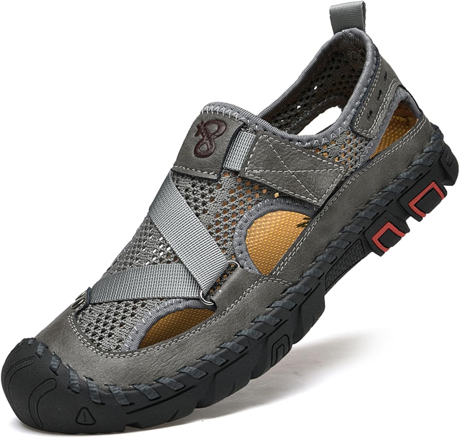 Мужские кожаные сандалии Abborora, повседневные пляжные босоножки для рыбалки, спортивные сандалии для активного отдыха, серый
Мужские кожаные сандалии Abborora, повседневные пляжные босоножки для рыбалки, спортивные сандалии для активного отдыха, серый