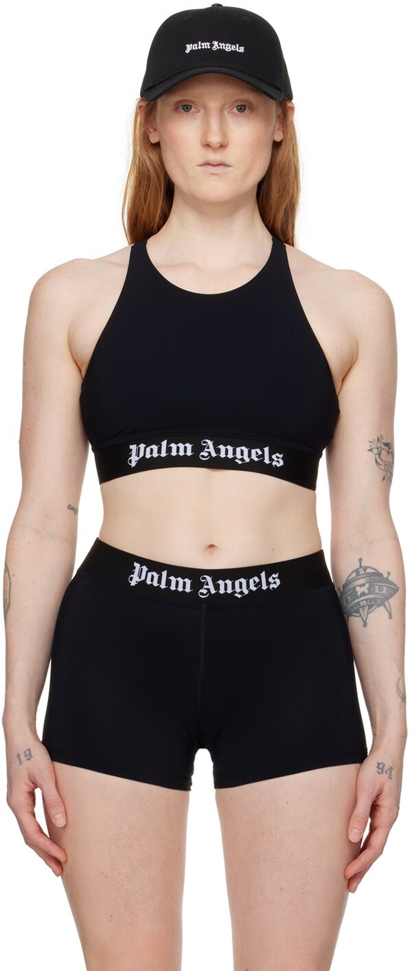Черный спортивный бюстгальтер с круглым вырезом Palm Angels
Черный спортивный бюстгальтер с круглым вырезом Palm Angels