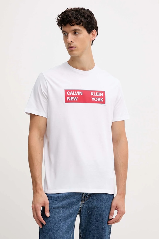 Хлопковая футболка Calvin Klein Jeans, белый
Хлопковая футболка Calvin Klein Jeans, белый