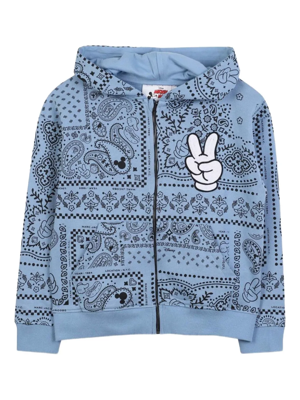 Толстовка на молнии с принтом пейсли и Микки Маусом Marc Jacobs Kids, синий
Толстовка на молнии с принтом пейсли и Микки Маусом Marc Jacobs Kids, синий