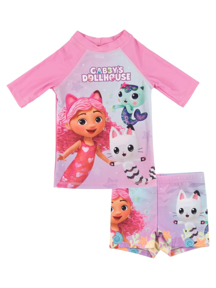 Купальный комплект Gabby's Dollhouse с защитой от ультрафиолета 30, рубашка и штаны розового цвета Gabby's Dollhouse
Купальный комплект Gabby's Dollhouse с защитой от ультрафиолета 30, рубашка и штаны розового цвета Gabby's Dollhouse