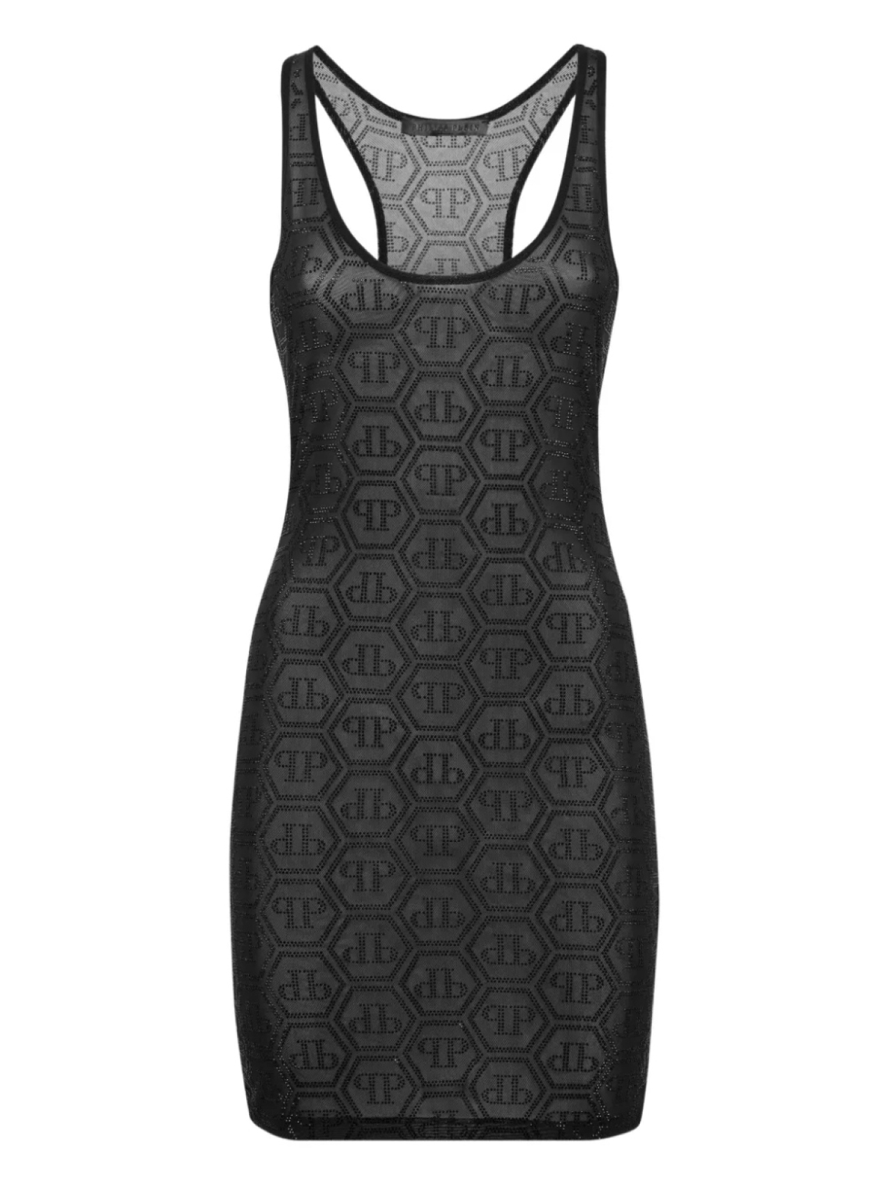 Платье Philipp Plein с монограммой и стразами, черный
Платье Philipp Plein с монограммой и стразами, черный