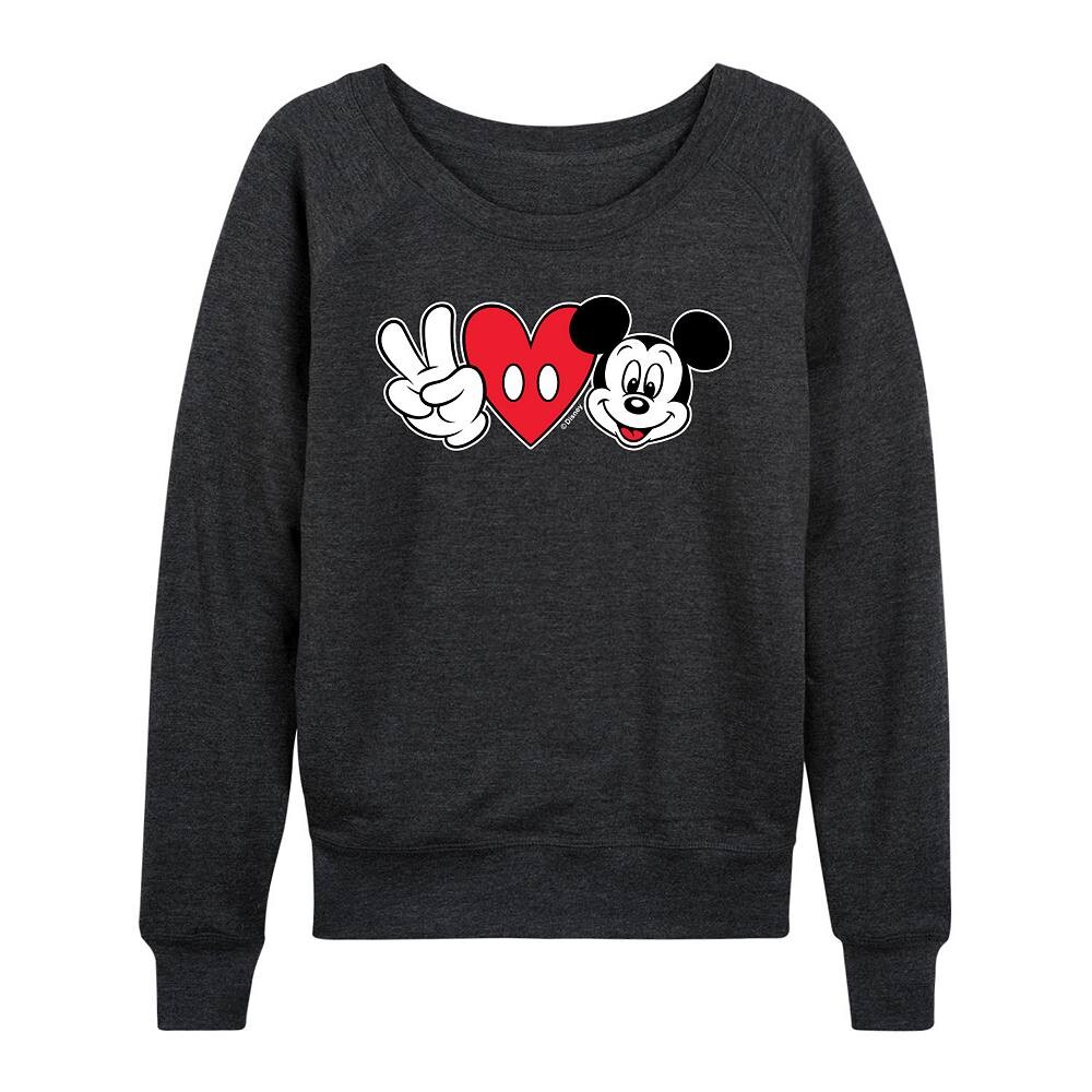 Женский легкий свитшот из френч терри Disney's Mickey Mouse Peace Love, цвет Heather Charcoal
Женский легкий свитшот из френч терри Disney's Mickey Mouse Peace Love, цвет Heather Charcoal