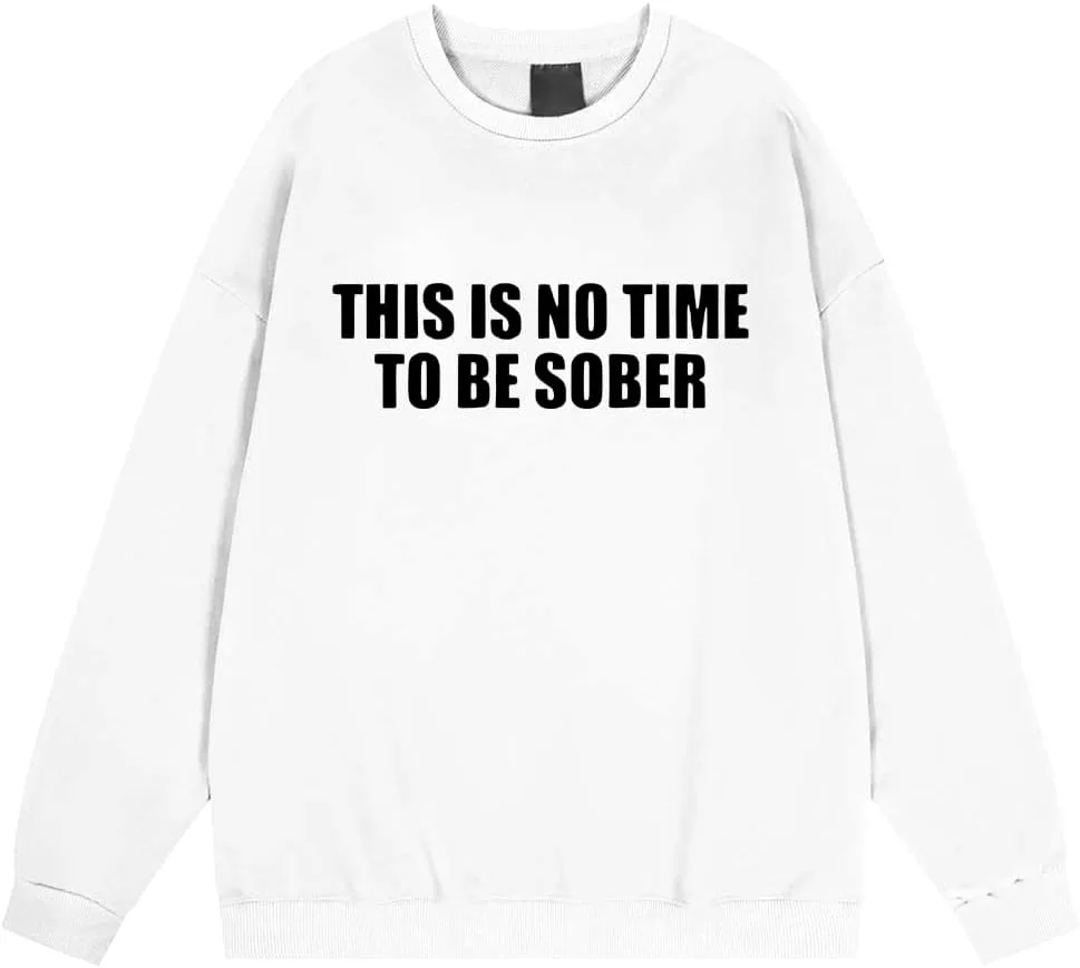 Толстовка с принтом "This is No Time To Be Sober" для женщин и мужчин Kzggs
Толстовка с принтом "This is No Time To Be Sober" для женщин и мужчин Kzggs