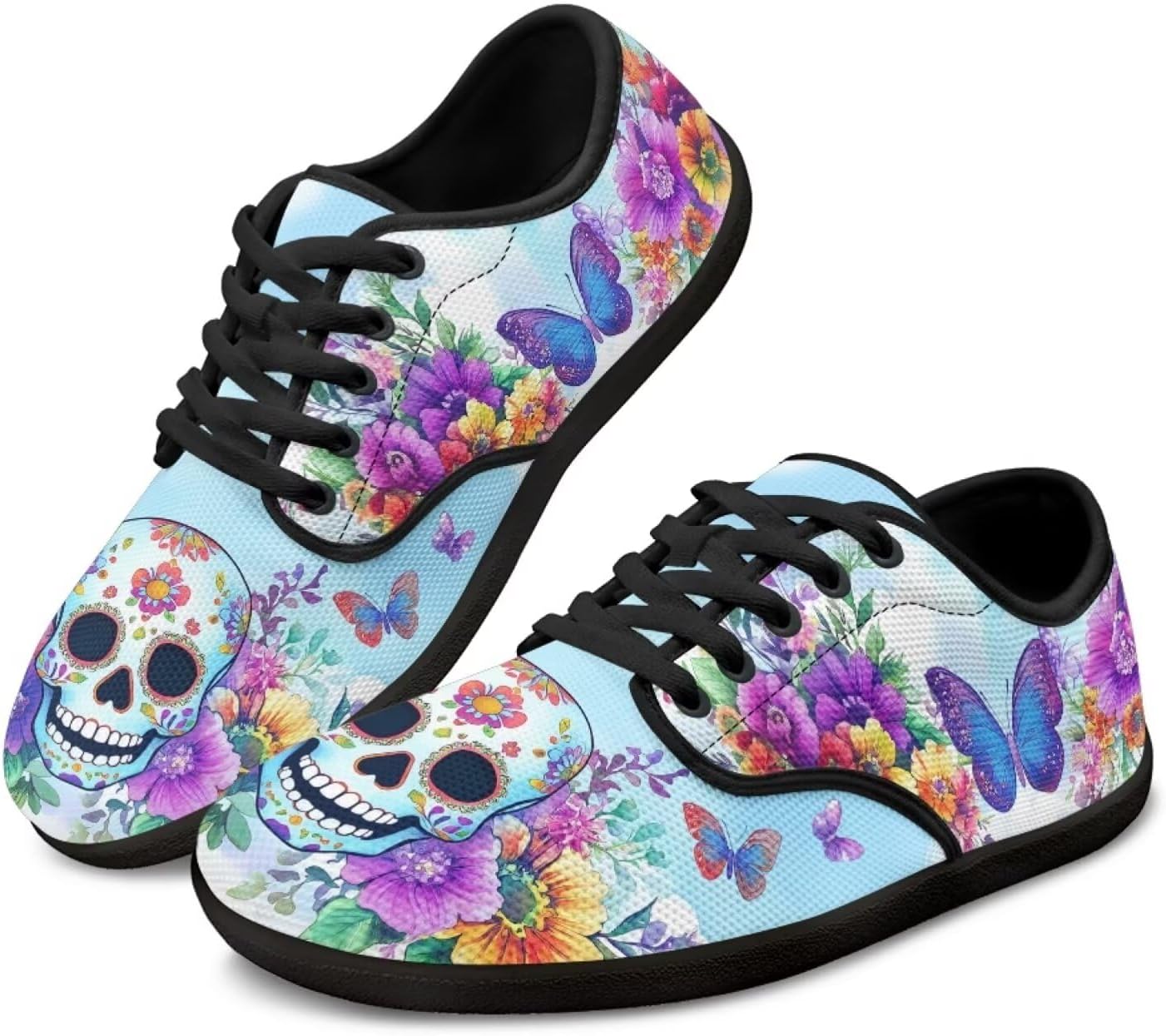 Кроссовки Binienty с шнуровкой для женщин и мужчин, с нулевой посадкой, босоножки, широкая подошва, плоская подошва, Sugar Skull Floral Butterfly
Кроссовки Binienty с шнуровкой для женщин и мужчин, с нулевой посадкой, босоножки, широкая подошва, плоская подошва, Sugar Skull Floral Butterfly