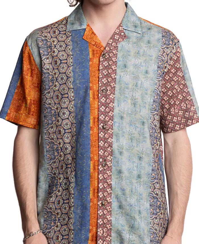 Мужская тонкая рубашка с коротким рукавом и разнообразным принтом на пуговицах Camp Shirt Paisley & Gray, розовый
Мужская тонкая рубашка с коротким рукавом и разнообразным принтом на пуговицах Camp Shirt Paisley & Gray, розовый