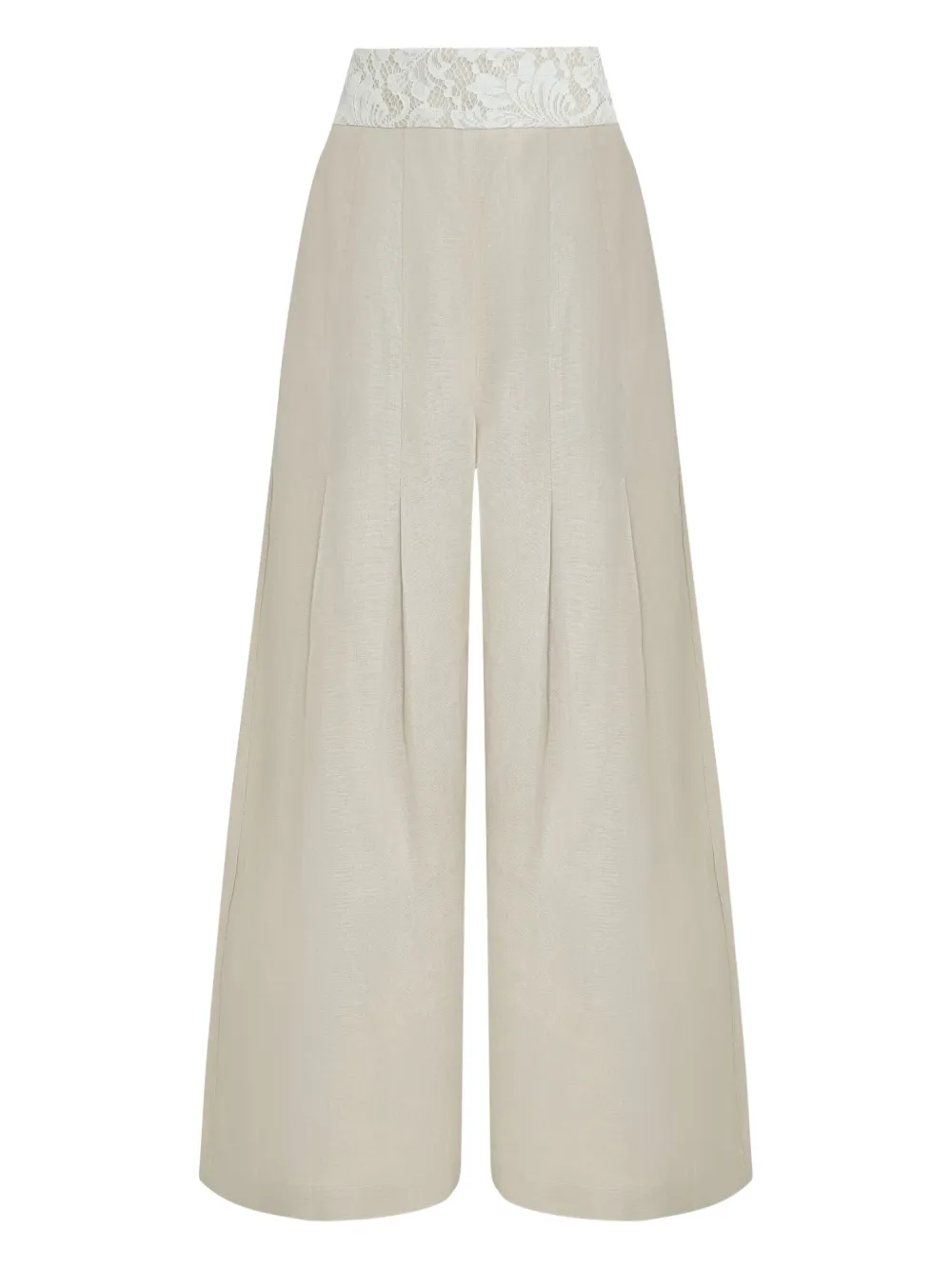 Плиссированные брюки с кружевными вставками Lethicia Bronstein, нейтральный
Плиссированные брюки с кружевными вставками Lethicia Bronstein, нейтральный