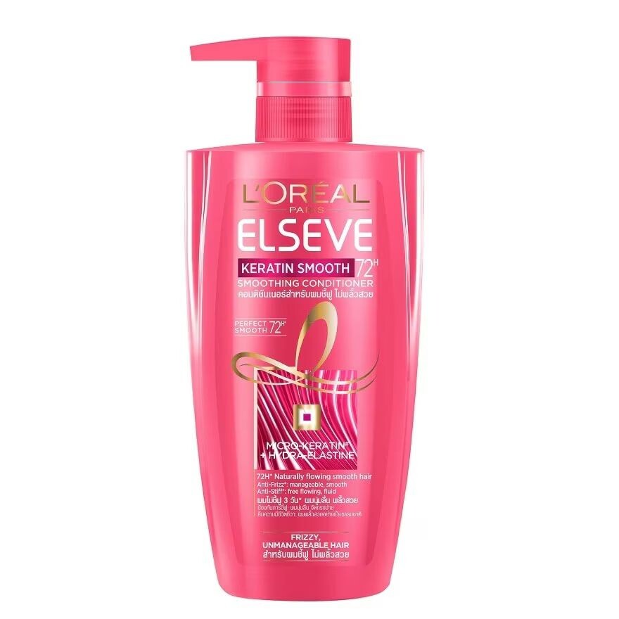 Elseve L'Oreal Paris Кондиционер Keratin Smooth 72H Perfecting 410 мл. สำหรับผมชี้ฟู, Pink
Elseve L'Oreal Paris Кондиционер Keratin Smooth 72H Perfecting 410 мл. สำหรับผมชี้ฟู, Pink