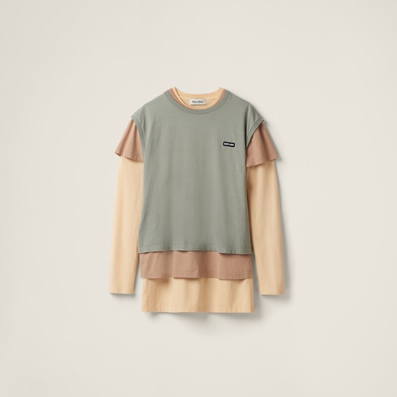 Комплект из 3 футболок из джерси. Miu Miu, оранжевый
Комплект из 3 футболок из джерси. Miu Miu, оранжевый