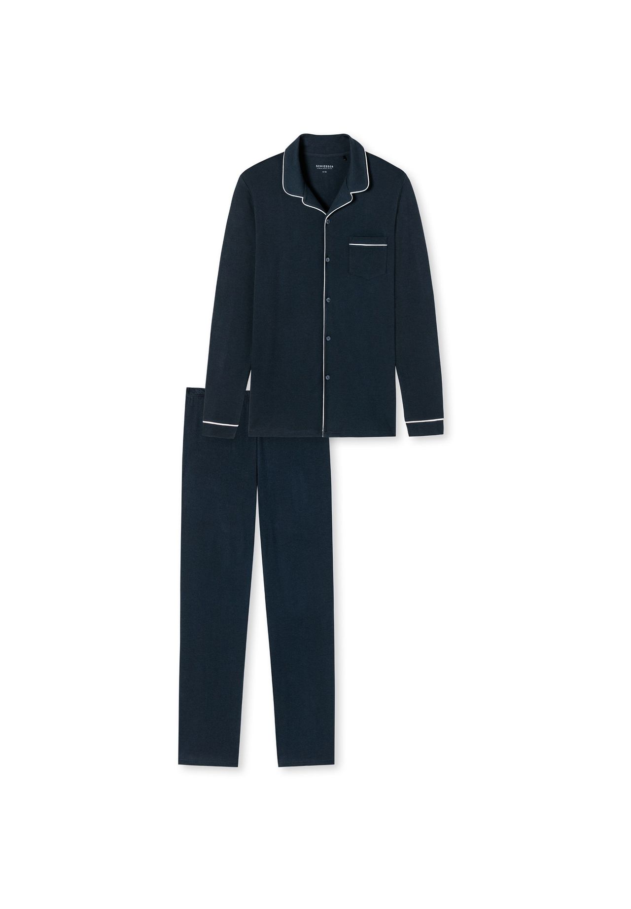 Пижамы Fine Interlock SCHIESSER, темно-синий
Пижамы Fine Interlock SCHIESSER, темно-синий