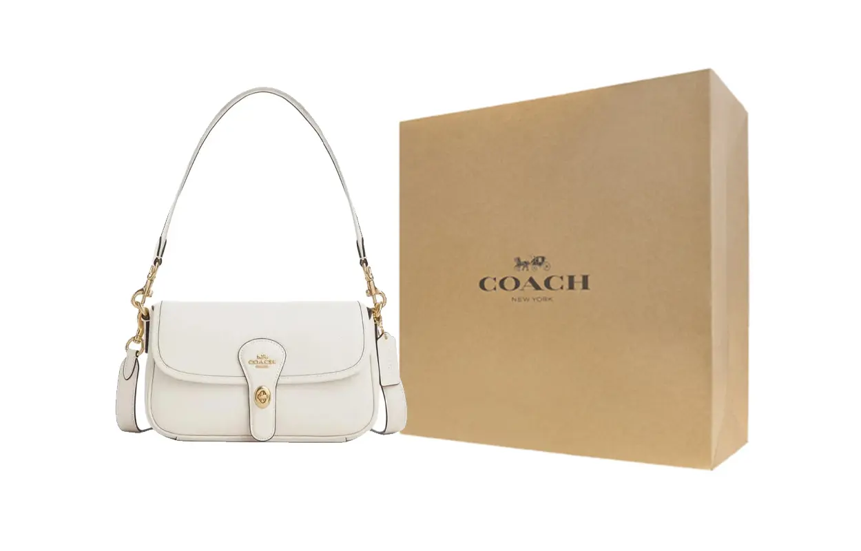 COACH Сумка через плечо из кожи Хади женская средняя белая
COACH Сумка через плечо из кожи Хади женская средняя белая