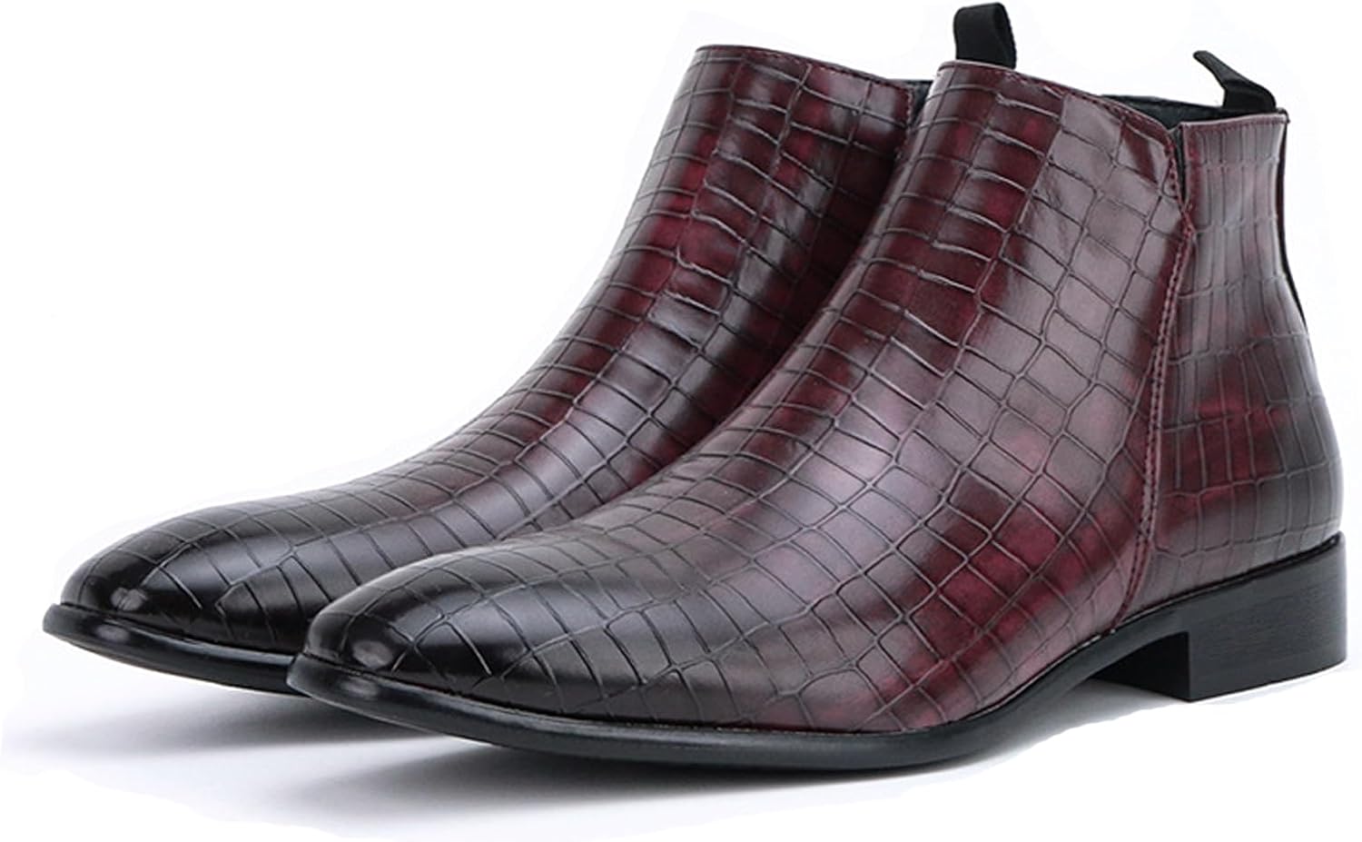 Мужские кожаные ботинки Челси с градиентным принтом, ретро с квадратным носком, массивным каблуком, без шнуровки, для бизнеса и повседневной носки, удобные высокие ботинки для официальных случаев Ghibhna, темно-красный
Мужские кожаные ботинки Челси с градиентным принтом, ретро с квадратным носком, массивным каблуком, без шнуровки, для бизнеса и повседневной носки, удобные высокие ботинки для официальных случаев Ghibhna, темно-красный
