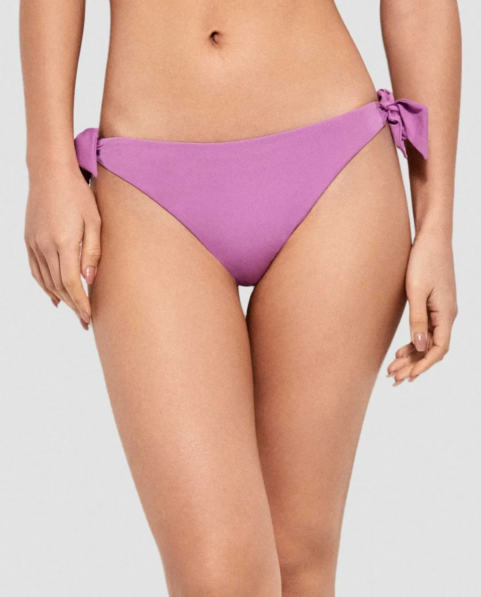 Плавки бикини с бантами из гладкой ткани Gisela, сиреневый 
Плавки бикини с бантами из гладкой ткани Gisela, сиреневый